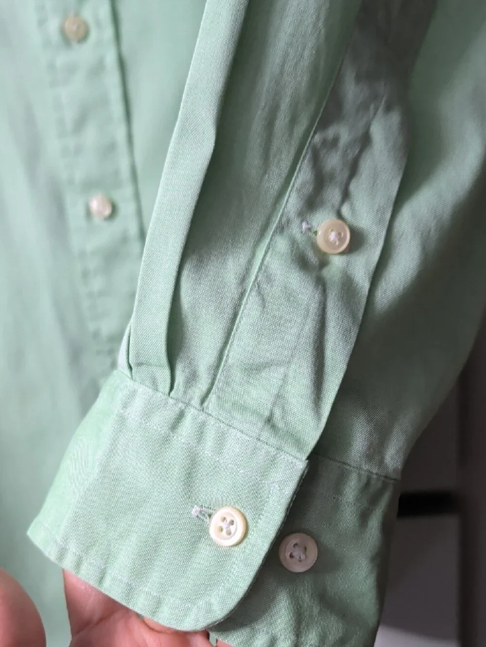 Polo by Ralph Lauren Light Green Button-Down Shirt